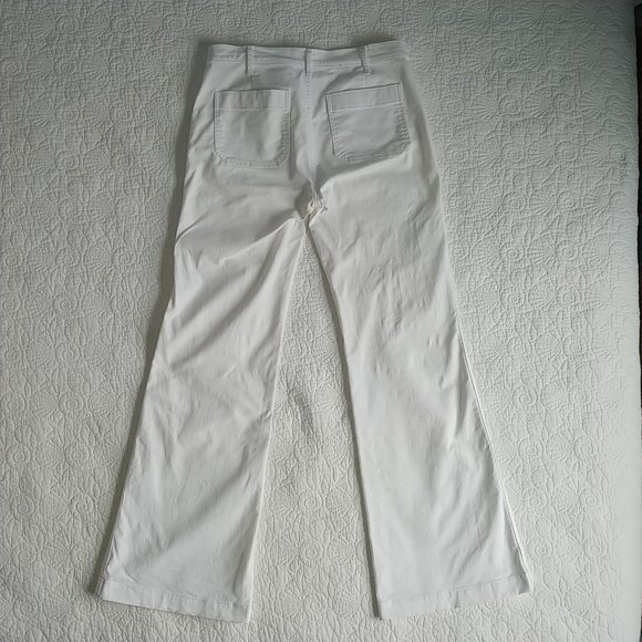 DONATED White Wide Leg Jeans Sz 6 - Picture 5 of 11